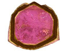 Watermelon Tourmaline Free Form Slice 10.00ct Jtv Jewelry, Mineral Collection, Rock Stars, Watermelon Tourmaline, Gem Stones, Tourmaline Gemstone, Jewelry Online Shopping, Rings Necklaces, Crystal Gems