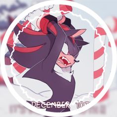 an image of a cartoon character with the word december on it