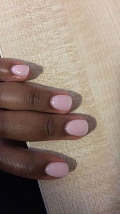 Trendy Short Nails, Rounded Acrylic Nails, Overlay Nails, Pink Gel Nails, Pink Manicure, Nagel Tips, Work Nails