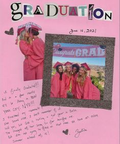 a collage of photos with graduation caps and gowns