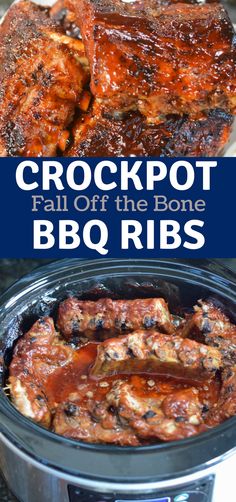 crockpot fall off the bone bbq ribs in an instant pressure cooker