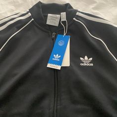 Well Made, Nwt Adidas Track Jacket. Has Tags, Never Warn. Smoke And Pet Free Home Adidas Vintage Jacket, Adidas Zip Up Hoodie, Hoodie Jacket Men, Adidas Zip Up, Long Sleeve Activewear, Reflective Jacket, Adidas Track Jacket, Adidas Track, Mens Windbreaker