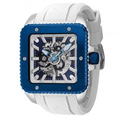 Invicta Akula Men's Watches (Mod: 39940) | Invicta Watches White Watch Accessories With Skeleton Dial, White Automatic Watch Accessories With Rectangular Dial, White Watches With Skeleton Dial, Luxury White Watches With Analog Display, White Automatic Watch With Rectangular Dial, White Skeleton Dial Watch Accessories As Gift, Luxury White Watch Accessories With Analog Display, White Chronograph Watch With Rectangular Dial, Mens Invicta Watches