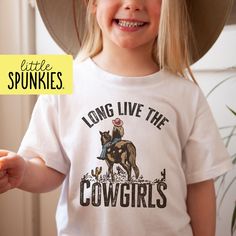 Country Graphic Tees, Cowgirl Shirts, Toddler Clothes, Toddler Tees, Western Shirt, Star Shirt, Long Live, Western Shirts, Kids Tops