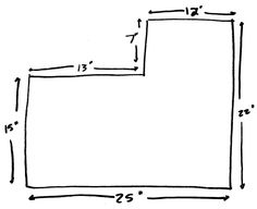 the diagram shows how to draw a rectangle