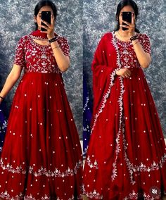 Order #Chinon Gown @Rs 1520 Whatsapp on 9619659727 ArtistryC.in 

*💗new launching. @gown💗* 

Launching New Festival Gown 

     👗Gown👗
*Fabric:-* chion 

*Work:-* Embroidery Thread Work
*Inner:-* Micro Cotton
*Length:-* 55/56
*Size:-* M to2 XL
            
              *(Fully Stitched)*

     👗Dupatta👗
*Fabric:-* Heavy chioin
*Size:-* 2.30 Meter
*Work:-* Embroidered 

  👉Rate:-1520 +Shipping Extra