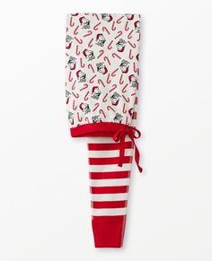 Sweet and festive Women's Snoopy candy cane mix-print pajama pants in soft organic cotton rib knit. Made to last for holiday seasons to come! • Unique artwork only available at Hanna • Hypoallergenic & eczema-friendly • Sensory-friendly scratch-free seams that lay flat on the skin • OEKO-TEX® STANDARD 100 certified safe from hundreds of harsh chemicals 100% organic combed cotton rib knit Super-smooth flatlock seams Encased elastic waistband with adjustable drawcord Soft ribbed cuffs Tops and pan Long Johns Pajamas, Sensory Friendly, Cuffed Top, Winter Pajamas, Long John, Hanukkah Gifts, Christmas Hanukkah, Print Pajamas, Hanna Andersson