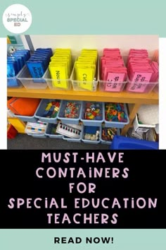 the words must have containers for special education teachers read now to learn how to use them