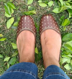 Everyday wear and versatile, our brown leather ballet flats are the ultimate in comfort. The sturdy leather sole is durable enough for walking around town, while the soft leather upper lets your feet breathe in the heat. A delicate embroidered 3 stroke flower adds a feminine touch that's made to last. Our ballet flats offer a unique, simple style that will become your everyday go-to. With a classic silhouette and effortless ease, these flats are perfect for the office or weekend errands. ** IMPORTANT POINTS TO NOTE ABOUT THIS PRODUCT -  - They are suitable for outdoor & indoor use.  - The insole and base sole is made with ethically sourced leather.  - Natural leather helps your feet breathe when you wear it outdoors in summers and keep warm indoors in winters.  - Have comfortable cushionin Brown Round Toe Ballet Flats With Branded Insole, Brown Ballet Flats With Comfortable Insole And Round Toe, Brown Ballet Flats With Branded Insole And Round Toe, Brown Leather Sole Slip-on Ballet Flats, Brown Leather Sole Ballet Flats With Almond Toe, Brown Almond Toe Ballet Flats, Leather Embroidered Flats, Embroidered Leather Flats With Flat Heel, Brown Slip-on Ballet Flats With Rubber Sole