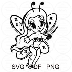 Fairy Svg, Music Png, Latin Music, Silhouette Design, Girl Drawing, Silhouette Studio, Cricut Silhouette, Sublimation Design, Coloring Pages