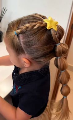 Girls Hairdos, Eva Hair, Cute Toddler Hairstyles, Girly Hairstyles, Easy Little Girl Hairstyles, Girl Hair Dos, Toddler Hairstyles Girl