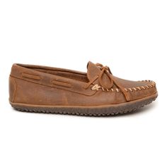 Say hello to a luxe, unlined version of our classic Home & Away design. Featuring a heavily treaded indoor/outdoor sole and rich, high-quality leather, this men's style offers the perfect blend of rugged elegance for those who crave durable luxury. Suede upper, Slip on entry,0.5\ heel, Rounded moc toe, Cushioned foam footbed, MinnTREAD Rubber outsole | Men's Minnetonka Tie Tread Loafer in Brown Size 11 Outdoor Plain Toe Moccasins With Stitched Sole, Comfortable Moccasins With Leather Footbed And Moc Toe, Rugged Leather Sole Moccasins For Outdoor, Rugged Moccasins With Round Toe And Rubber Sole, Outdoor Moc Toe Loafers With Stitched Sole, Rugged Loafers With Leather Sole, Outdoor Moccasins With Stitched Sole, Outdoor Moc Toe Moccasins With Stitched Sole, Rugged Moccasins With Stitched Sole And Round Toe