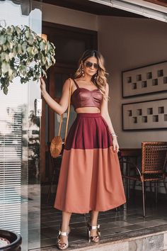 High Waist Dress, Mode Inspiration, Waist Dress, Outfits Casuales, A Dress, Skirt Outfits, Moda Fashion, Dress Brands, Skirt Fashion