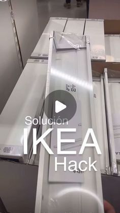 someone is opening the new ikea hack box