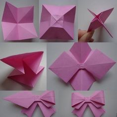 how to make origami bows with paper