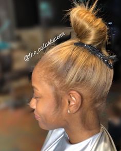 Blonde Natural Hair, Pressed Natural Hair, Silk Press Natural Hair, Sew In Hairstyles, Hair Instagram, Dyed Natural Hair, Honey Blonde Hair, Pretty Hair Color, Hair Laid