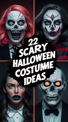 halloween costumes with scary faces and makeup