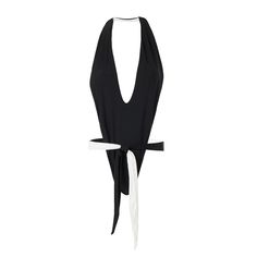 This gorgeous elegant black and white reversible swimsuit hugs you in all the right places. Flattering on every body type this suit stands out from the rest. Made in Miami by Designer Kat Milleisen. Sustainable Lycra 100% Handwash only Chic Black Halter Neck Swimwear, Elegant Black Triangle Top Swimwear, Elegant Black Swimming Bodysuit, Elegant Black Backless Swimwear, Elegant Backless Black Swimwear, Evening Beachwear Bodysuit In One-piece Style, Evening Beachwear Bodysuit, Evening Black Lined Swimwear, Reversible Swimsuit