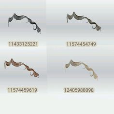 four different types of wavy hair are shown in this graphic design tool file, and each has the same length as its own type