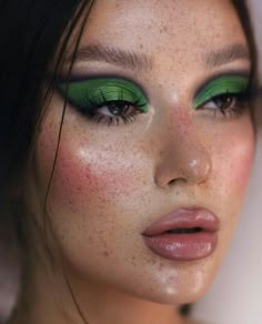 Makeup Verde, Trucco Glam, Green Makeup, Edgy Makeup