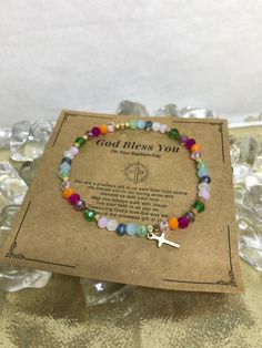 God Bless You Gift Bracelet Inspirational Adjustable Rosary Bracelet Gift, Spiritual Friendship Bracelets For Mother's Day, Blessing Bracelet, You Are Precious, Christian Bracelets, Wood Artwork, Bracelets With Meaning, Faith Jewelry, Gift Bracelet