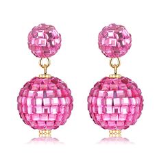 PRICES MAY VARY. ღ Disco Ball Earrings: Bring the party to your ears!! Feature a reflective mirror-like finish that sparkle the night away in these super cute, unique disco ball earrings! Show your true funky retro self with these fabulous funky disco mirrorball earrings to help you sparkle like the star you are, that will make every day a fabulous disco party ! ღ Glitter 70’s Earrings: Get ready to party like its 1970 with these subtle yet ultra fabulous disco earrings! The super bright light b Disco Jewelry 70's, Mirrorball Earrings, 60s 70s Outfits, Country Music Concert Outfit, Disco Jewelry, Disco Earrings, Outfits 60s, Disco Ball Earrings, Mirrored Tile