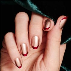 Hot Nail Designs, Winter Nail Designs, Fall Nail Colors, Hot Nails, French Tip Nails, Gorgeous Nails