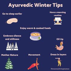 Ayurvedic Winter Tips Winter Wellness Tips, Winter Health Tips, Ayurvedic Nutrition, Ayurveda Quotes, Wellness Corner