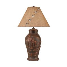 A rustic, Old World style is on full display in your home with the Horse and Foal Bronze Table Lamp. Featuring a wrought iron construction and bronze finish, this table lamp has an antique appearance that both you and your visitors will cherish. A horse and her foal can be seen in the design. Western Lamps, Horse Table, Lodge Style Home, Lodge Lighting, Farmhouse Table Lamps, Transitional Table Lamps, Southwestern Decor, Bronze Table Lamp, Bronze Table