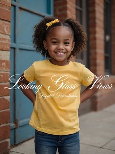 Yellow Short Sleeve Top With Name Print, Yellow Short Sleeve T-shirt With Name Print, Casual Yellow Tops With Name Print, Yellow Short Sleeve T-shirt With Branding, Yellow Cotton Tops With Name Print, Basic Yellow Pre-shrunk Tops, Yellow Basic Pre-shrunk T-shirt, Yellow Cotton Tops With Custom Print, Yellow T Shirt