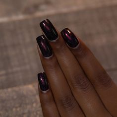 Intense Dark Chocolate Holographic Nail Polish Holiday Nail Ideas Christmas, Christmas Shellac Nails, Nails Burgundy, Ilnp Nail Polish, Goth Things, Pedicure Ideas, Sassy Nails, Holiday Nail Designs, Cute Christmas Nails