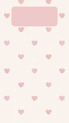 a pink heart wallpaper with lots of hearts on it