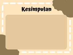 the words kesimpplan are written in black on a light brown background