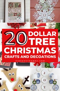 20 dollar tree christmas crafts and decorations