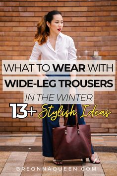 Stay on-trend and comfortable this winter by incorporating wide leg pants into your wardrobe. This article shares 13 chic outfit ideas that showcase how to style wide leg trousers for the colder months. From cozy sweaters to statement coats, discover the perfect pairings to create fashionable winter looks. #WinterStyle #WideLegTrousers #FashionTips