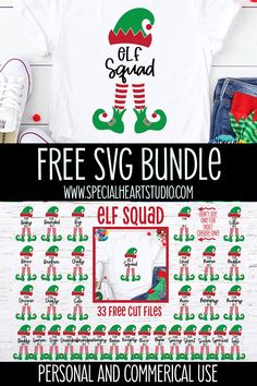 the elf squad svg bundle is on sale