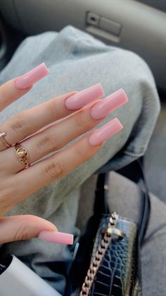 Squoval Nails, One Color Nails, Basic Nails, Pretty Gel Nails, Sparkle Nails, Hot Nails, Luxury Nails, Dream Nails