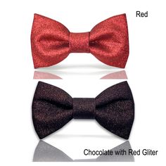 All bow tie is handmade. We can customize it for you to fit your style and event use. Glitter metallic Red bow tie  Adult Size: W5 x H2.5inches (W12.8 xH6.3cm) Adjustable Strap fit most of the neck size from 13-23 inches (33-58cm)  Pocket Square Size: H6.5 x W3.2 in ☆SHIPPING & RUSH ORDER ☆   Please contact us we can help to ship it earlier and Upgrade shipping. ☆Ship to the US Free Shipping - USPS First Class Mail  Upgrade shipping - USPS Priority Mail (US) 1-5 working days ☆Ship to other count Red Satin Bow For Party, Party Bow Tie With Red Bow, Red Party Bow With Ties, Adjustable Red Bow Tie For Party, Adjustable Red Bow Tie For Parties, Adjustable Red Bow For Party, Red Bow Tie Back Bow As Gift, Red Bow With Bow Tie Back For Gift, Red Bow With Tie Back As Gift