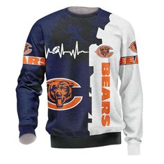 Get your product: Chicago Bears Sweatshirt Graphic Heart Ecg Line
1. PRODUCT INFORMATION:

Proudly printed in America
5.3 oz, unisex fit
Heavy cotton, classic midweight fabric
Material: 100% cotton | Dark Gray: 50% cotton:50% polyester | Light Gray: 90% cotton:10% polyester
Double-needle stitched neckline, bottom hem, and sleeves
Quarter-turned to eliminate center crease
7/8 inch collar
Tear-away label
Machine-wash safe
Copyrighted artwork
2. SIZE CHART:
3. RETURN:
We will gladly issue you a rep Chicago Bears Sweatshirt, Graphic Heart, Sport Shop, Sweatshirt Graphic, Chicago Bears, Style Shirt, Printed Sweater, Tank Shirt, Tank Top Shirt