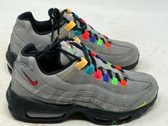 100% Authentic Message me with any questions Airmax 95, All Nike Shoes, Nike Air Max 95, Air Max 95, Nike Fashion, Athletic Fashion, Black Charcoal, Air Max Sneakers, Air Max