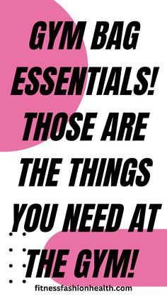 Best gym bags essentials list ever! They mention necessary stuff you won´t even think about!!!! Fresh Clothes