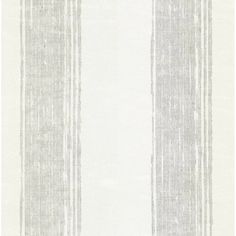 a white and grey striped wallpaper with vertical stripes