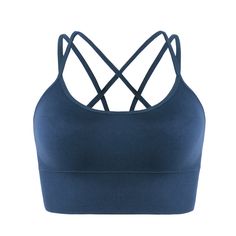 Lasaky - Wire-Free Sports Bra Top with Chest Support, Ideal for Yoga and Fitness Workouts Sports Bra Top, Free Sport, Bra Top, Olivia Mark, Bra Tops, Simple Outfits, Medium Blue, Sports Bra, Active Wear