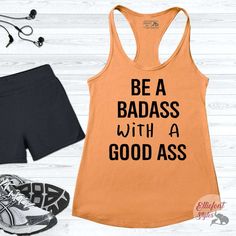 Ready to hit the gym but in need of some motivation? Look no further than our workout tank tops! They feature funny sayings and cute designs that will make you look great and feel motivated to tackle any workout challenge. Our tanks are lightweight, breathable and made from ultra-soft fabric, so you can stay comfortable while looking stylish. Get ready to be the envy of your gym with our workout tanks! Athleisure Slogan T-shirt For Workout, Sports Season Workout Tank Top With Letter Print, Workout Tank Top With Letter Print, Letter Print Muscle Tee For Workout, Summer Workout Racerback T-shirt, Sporty Tops With Funny Text For Workout, Tank T-shirt With Graphic Print For Workout, Athleisure Slogan Workout Tops, Athleisure Slogan Tops For Workout