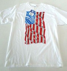 Home of the Brave Boys Flag T-Shirt Size Youth XL -18/20 - runs large White T-Shirt with US Flag Weathered Look Flag 100% Heavy Cotton Gildan T-Shirt Smoke free home Thanks for looking White T-shirt With American Flag Print For Spring, White Flag Print T-shirt For Streetwear, White Cotton T-shirt With American Flag Print, Casual White Shirt With American Flag Print, Summer Cotton T-shirt With Flag Print, Cotton T-shirt With American Flag Print For Streetwear, American Flag Print Cotton T-shirt For Streetwear, White Tops Made In Usa For Summer, Cotton Graphic Tee With Flag Print