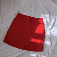 Express Red Mini Skirt Never Worn, Perfect Condition Red Solid Color Skirt For Spring, Red Stretch Skirt With Solid Color, Red Stretch Skirt Solid Color, Stretch Red Skirt, Red Stretch Skirt, Red Solid Color Summer Skirt, Trendy Red Stretch Skirt, Trendy Red Lined Skirt, Trendy Stretch Red Skirt