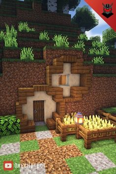 an image of a minecraft living room