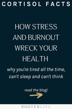 Are you ready to recover from burnout for good? Learn the key reasons for burnout and what it has to do with hormone balance, and specifically how and why STRESS takes such a heavy toll on your health and leaves you exhausted. Click to read an in-depth (but easy-to-understand!) explanation of the relationships between cortisol, adrenal dysfunction, and burnout- and what to do to restore balance in your body. Adrenal Dysfunction, Irregular Menstrual Cycle, High Cortisol, Adrenal Fatigue, Chronic Inflammation, Health Problems, How To Know, Health