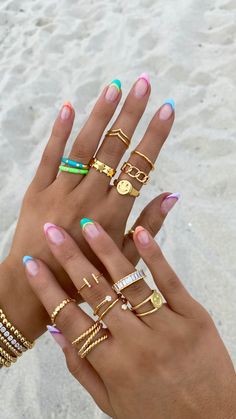 Easy Nails, Cute Summer Nails, Beach Nails, Nailed It