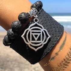 Genuine python skin handmade black bracelet Handmade Black Spiritual Leather Bracelet, Bracelet Grunge, Snake Skin Bracelet, Leather Bracelet Women, Leather Bracelets Women, Python Skin, Black Bracelet, Skin Products, Bracelet Women